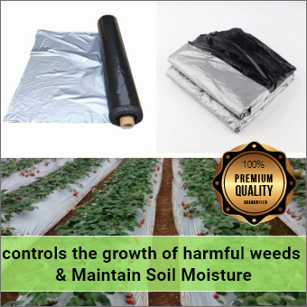 Takufu Mulching Film - 110 Micron Black/brown, 400 Meter Roll