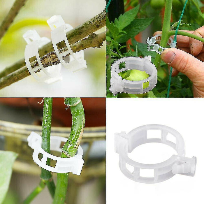 Plastic Garden Plant Support Clips, 100 PCS