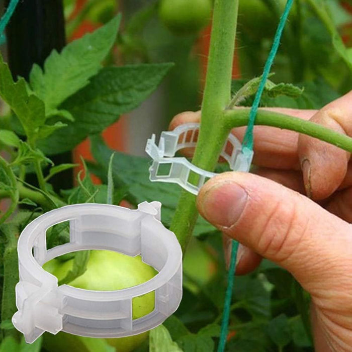 Plastic Garden Plant Support Clips, 100 PCS