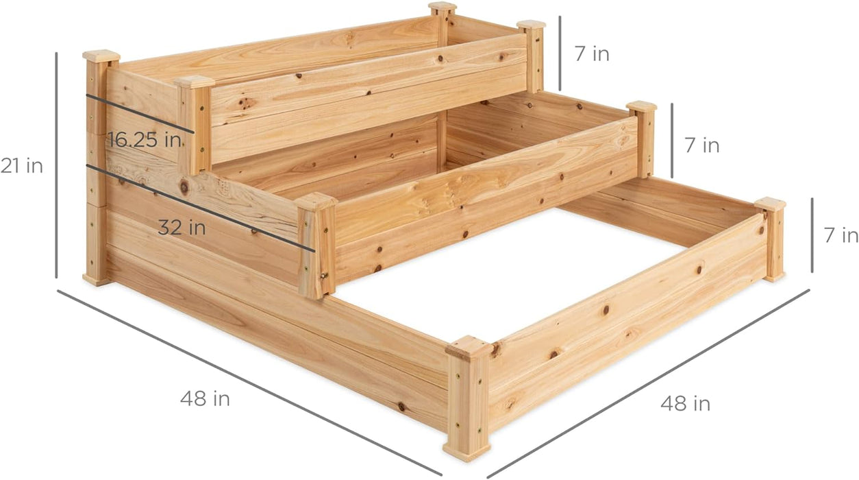 Takufu Raised Vegetable Garden Bed 3 Tier Elevated Planter Kit, Raised Bed Gardening in the UAE