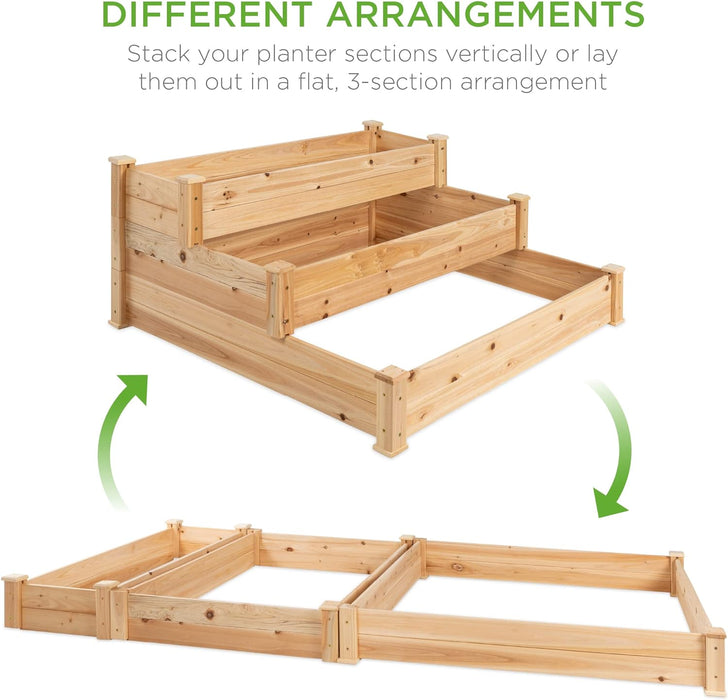 Takufu Raised Vegetable Garden Bed 3 Tier Elevated Planter Kit, Raised Bed Gardening in the UAE