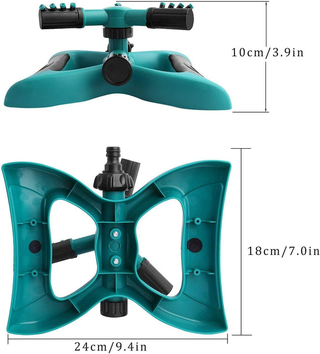 BIGTHREE Garden Sprinkler, Automatic 360 Rotating Adjustable Garden Water Sprinklers Lawn Irrigation System, Covering Large Areas with Leak Free Design...