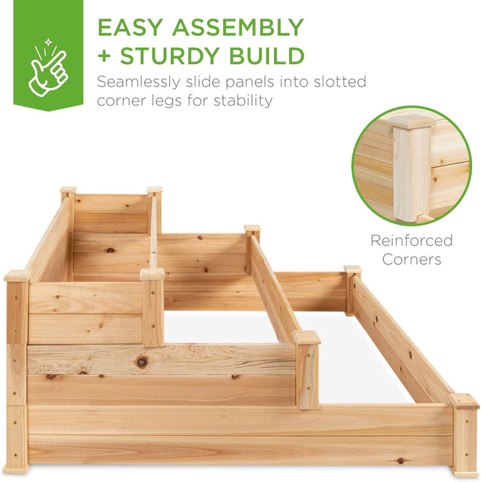 Takufu Raised Vegetable Garden Bed 3 Tier Elevated Planter Kit, Raised Bed Gardening in the UAE