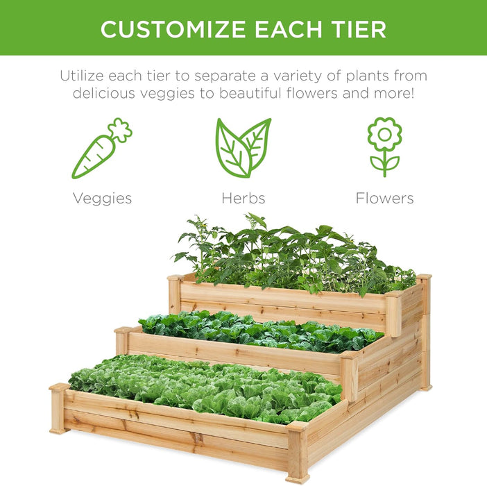 Takufu Raised Vegetable Garden Bed 3 Tier Elevated Planter Kit, Raised Bed Gardening in the UAE