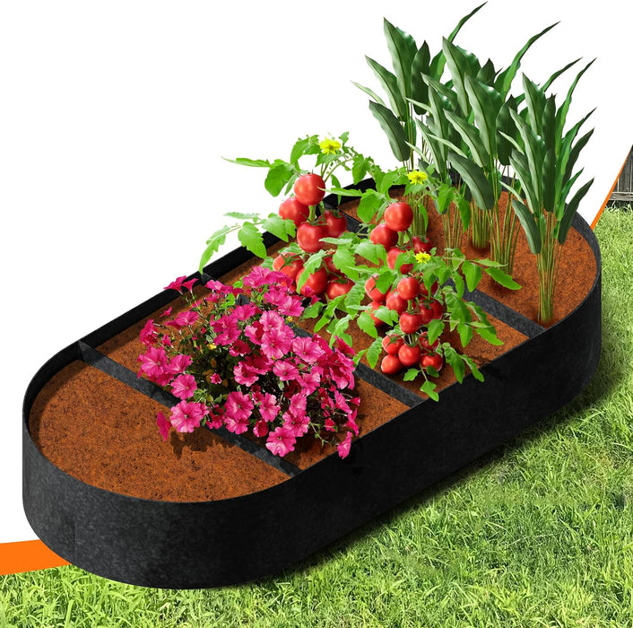 Takufu Raised Garden Beds, Oval Shape, Raised Bed Gardening in the UAE