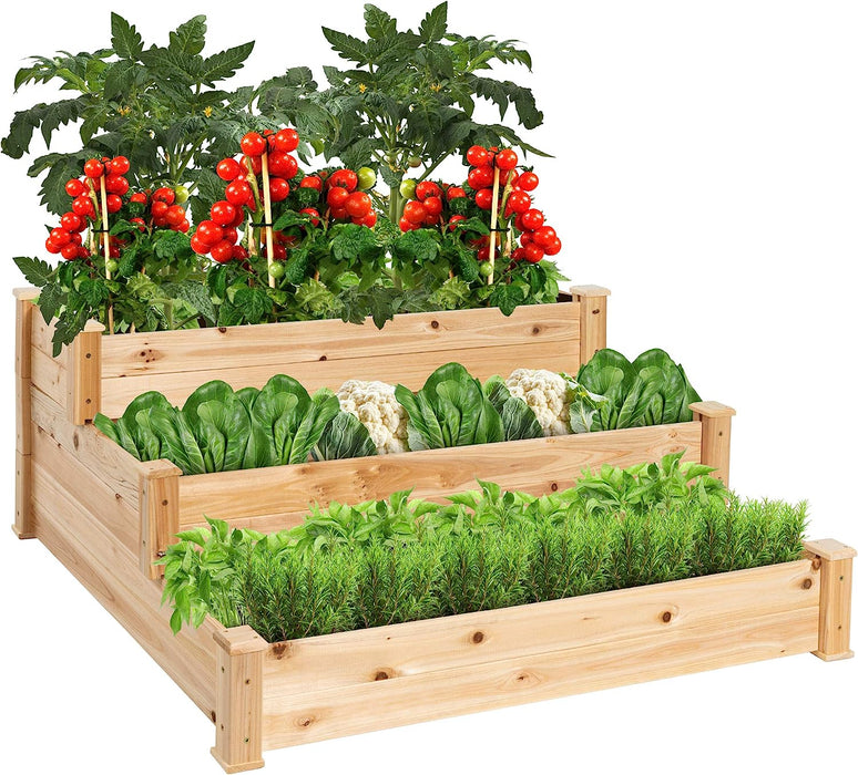 Takufu Raised Vegetable Garden Bed 3 Tier Elevated Planter Kit, Raised Bed Gardening in the UAE