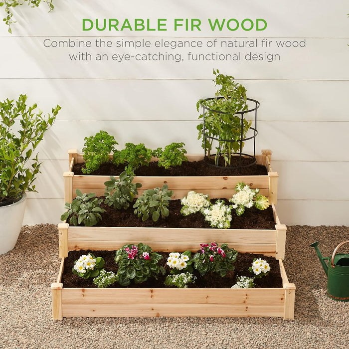 Takufu Raised Vegetable Garden Bed 3 Tier Elevated Planter Kit, Raised Bed Gardening in the UAE