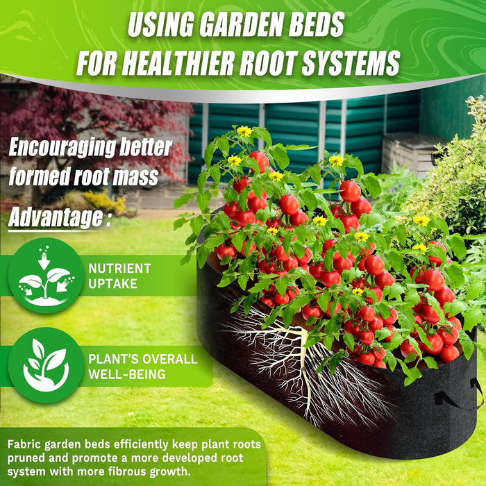 Takufu Raised Garden Beds, Oval Shape, Raised Bed Gardening in the UAE