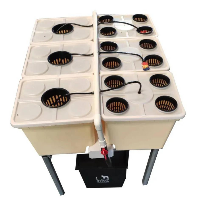 Takufu Agricultural Vegetable Hidroponic Greenhouse Hydroponic Growing System Dutch Bucket With Single Hole Lid