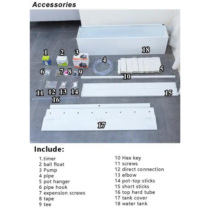 Hydroponic growing system indoor plant growing kit 2 square meters plant wall suitable for green leafy plant cultivation