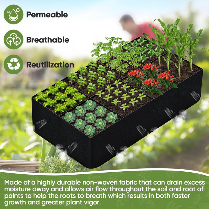 Takufu Fabric Garden Mini-Farm With Onsite Consulation and Maintenance Package, Urban Farming, Raised Bed Farming UAE