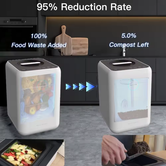 Takufu Home Electric Composter - Food Waste to Compost in 8 Hours, Food Waste Composte in the UAE