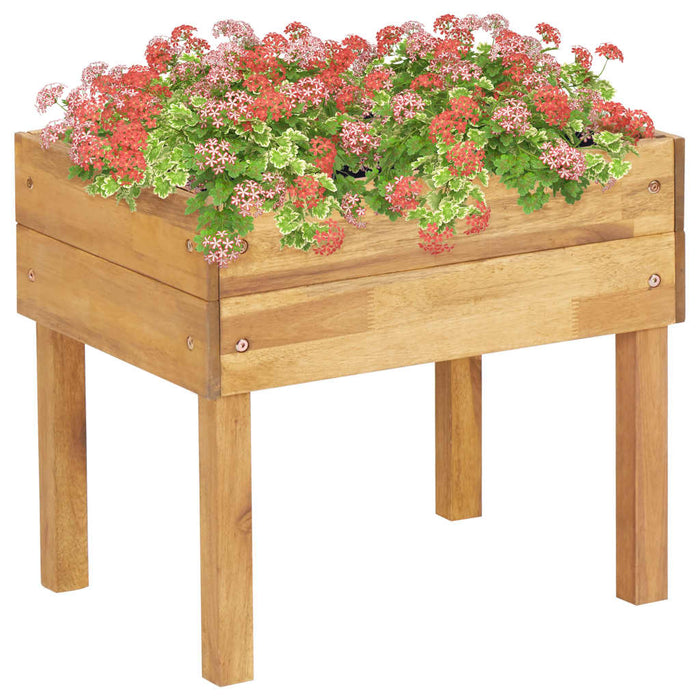 Takufu Raised Garden Planter, Solid Acacia Wood, Raised Bed Gardening in the UAE