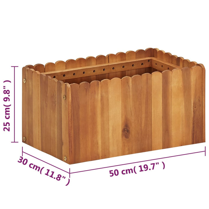 Takufu Garden Raised Bed, Solid Acacia Wood, Raised Bed Gardening in the UAE