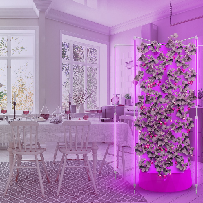 Takufu Aeroponic Growing Tower, Home Hydroponics UAE, Smart Indoor Gardening Kit, Indoor Hydroponics Abu Dhabi, UAE Eco-Friendly Gardening