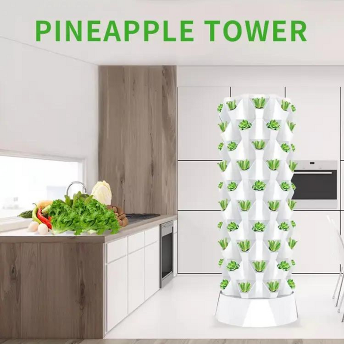Takufu Aeroponic Growing Tower, Home Hydroponics UAE, Smart Indoor Gardening Kit, Indoor Hydroponics Abu Dhabi, UAE Eco-Friendly Gardening