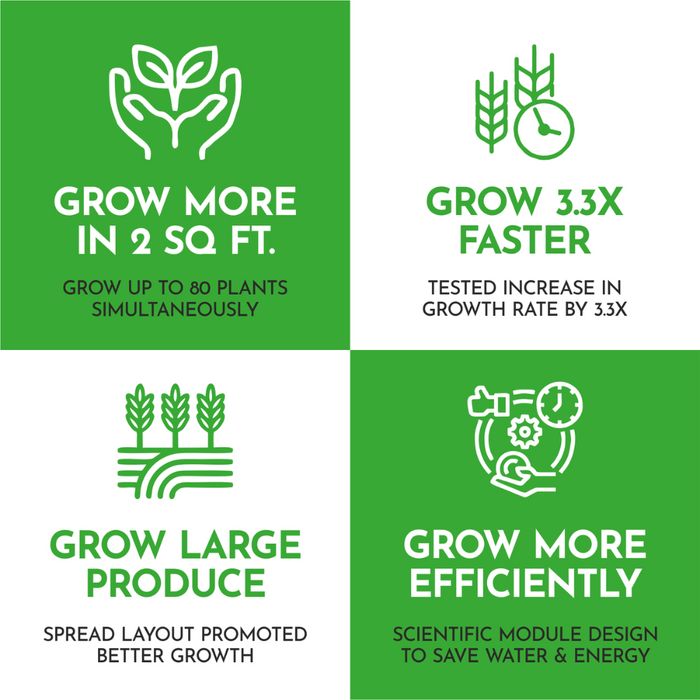 Takufu Hydroponic Growing System with Automated LED Grow Lights, Hydroponic growing system UAE
