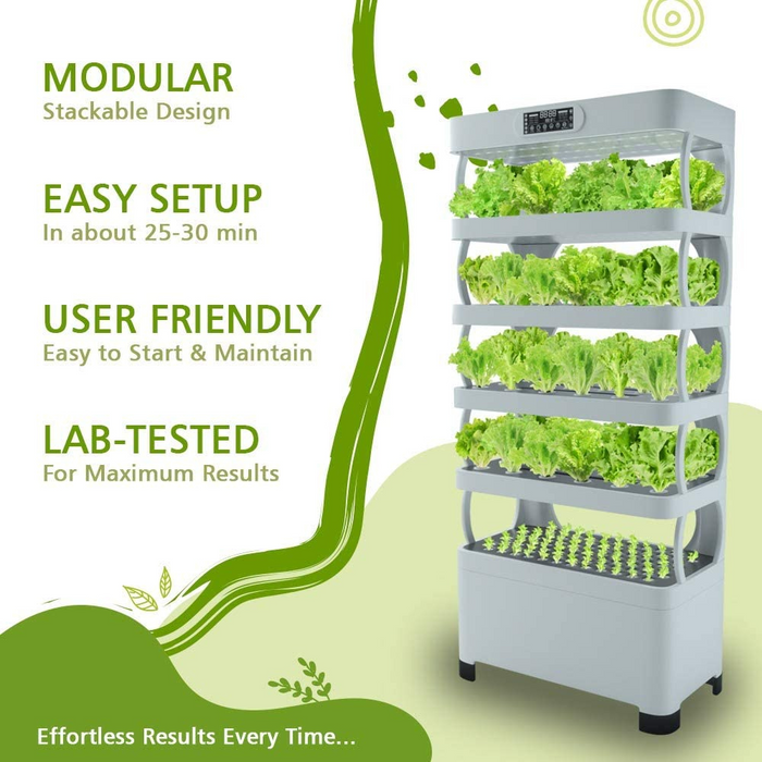 Takufu Hydroponic Growing System with Automated LED Grow Lights, Hydroponic growing system UAE