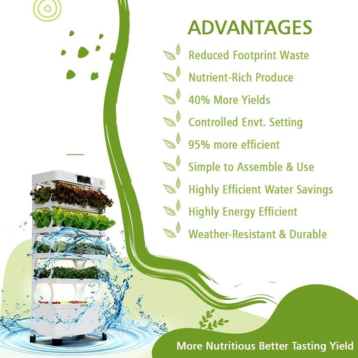 Takufu Hydroponic Growing System with Automated LED Grow Lights, Hydroponic growing system UAE
