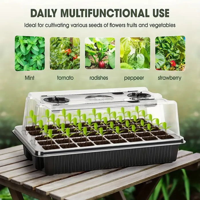 Takufu Seed Germination Tray, 40 Cells, With the Grow Light