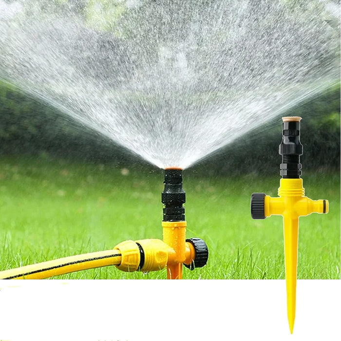 360° Rotation Auto Irrigation System, Multifunction-Adjustable Garden Sprinkler for Outdoor Grass Garden Yard Lawns, Automatic Garden Lawn Sprinkler Irrigation, 3 Adjustment 90°-180°-360°, (3 PCS)