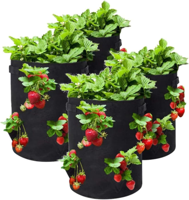 Takufu 4-Pack 10 Gallon Strawberry Plant Grow Bag