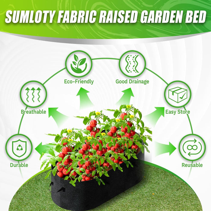 Takufu Raised Garden Beds, Oval Shape, Raised Bed Gardening in the UAE