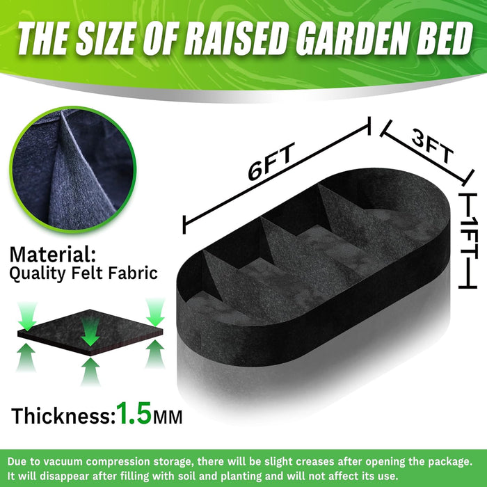 Takufu Raised Garden Beds, Oval Shape, Raised Bed Gardening in the UAE