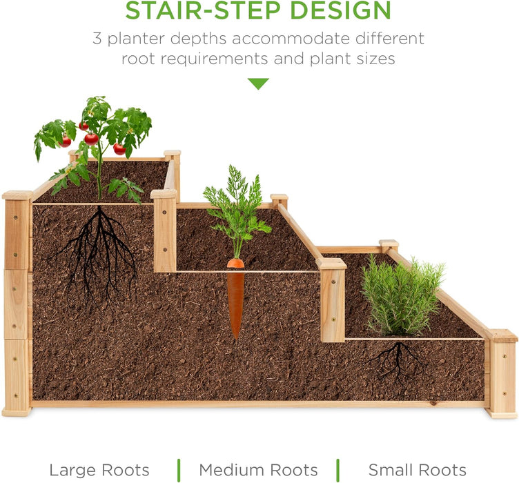 Takufu Raised Vegetable Garden Bed 3 Tier Elevated Planter Kit, Raised Bed Gardening in the UAE