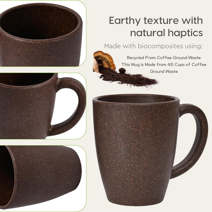 Coffee Mug, 300 ml, Recycled From Coffee Ground Waste
