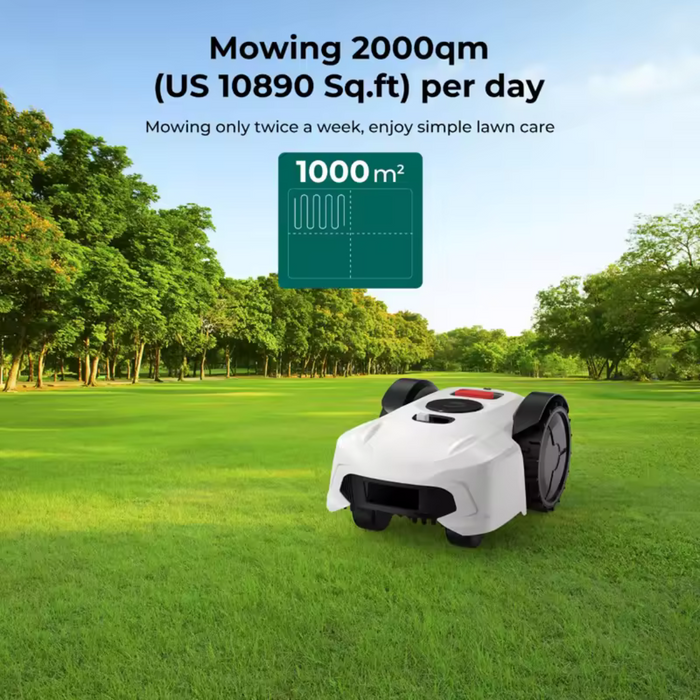 Electric Automatic Lithium Battery Lawn Mower, Smartphone WiFi App Control Robot