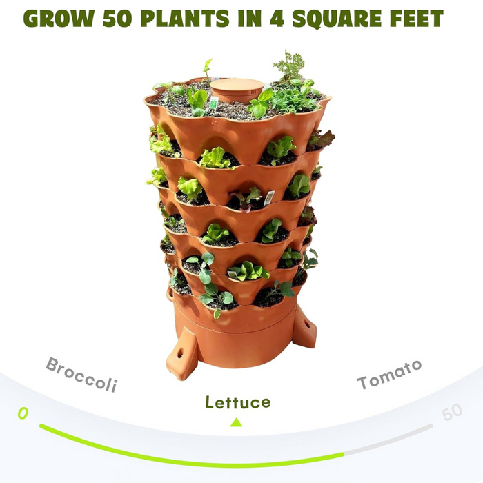 Tower Garden Composter, 50 Plants, Vertical Garden, Vertical Planter, Composter